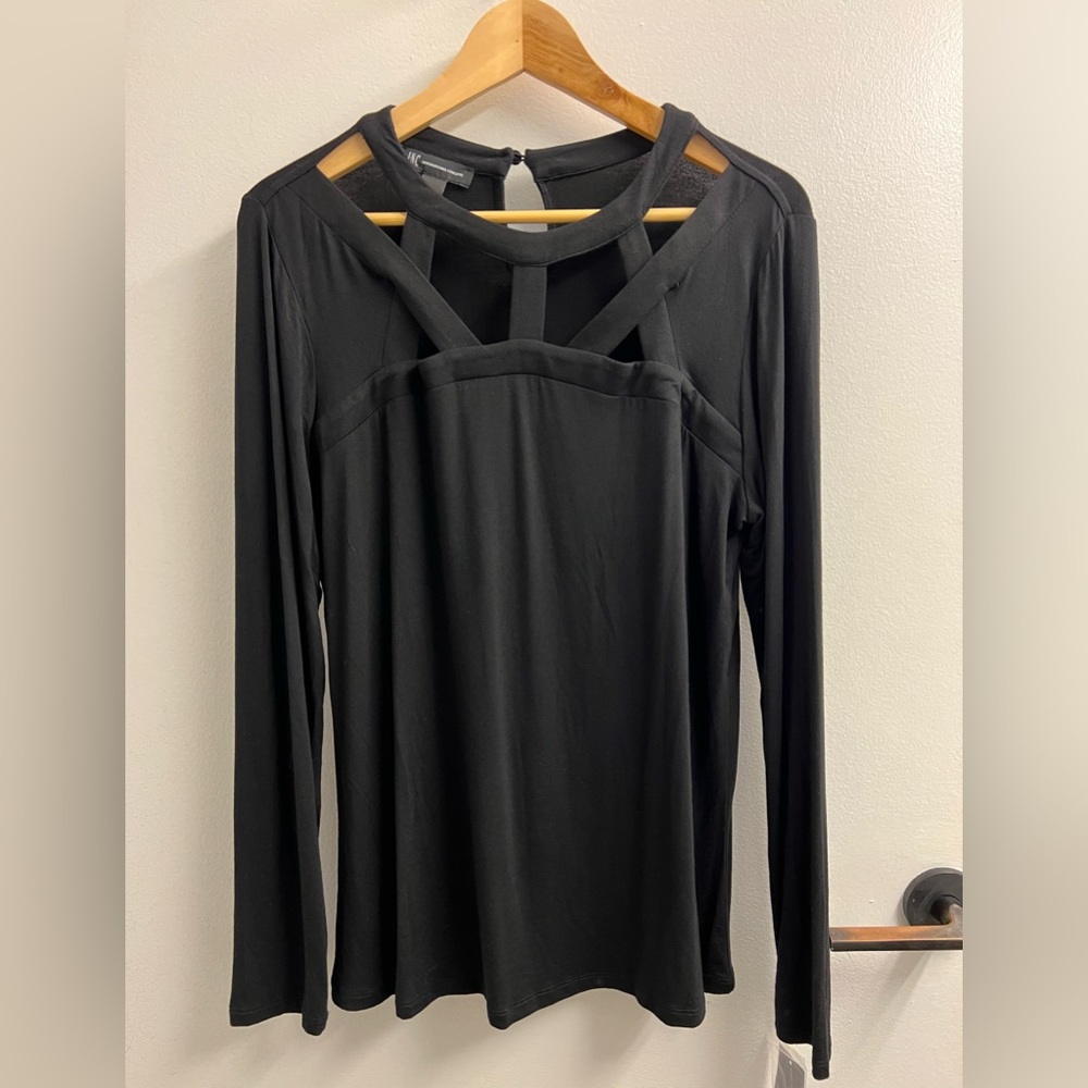 I.N.C. Open Front Blouse